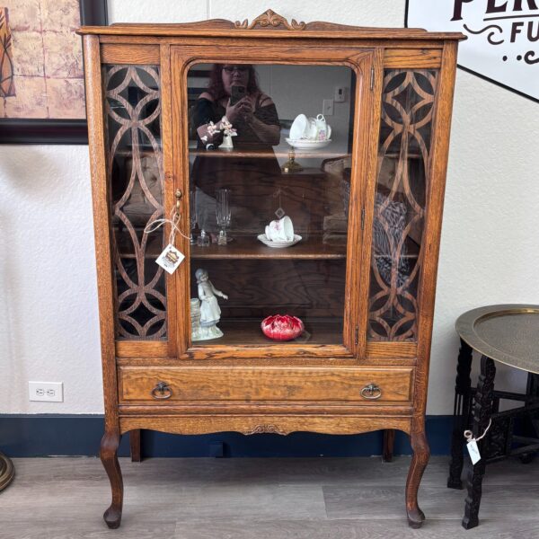 Antique oak china cabinet
